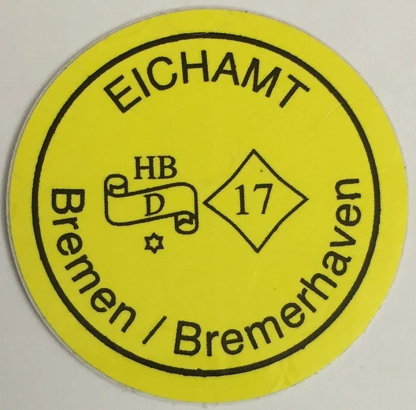 Hauptstempel, Eichmarke