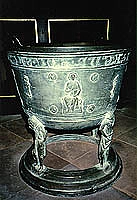 Cuxhaven-Altenbruch, St.-Nicolai-Kirche - Bronzetaufe um 1325